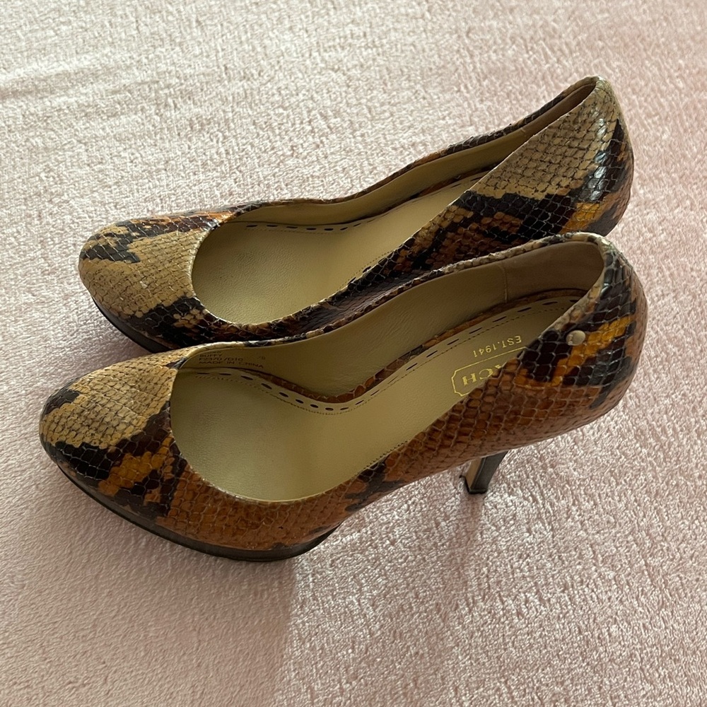 Coach Snakeskin Heels - Picture 3 of 4